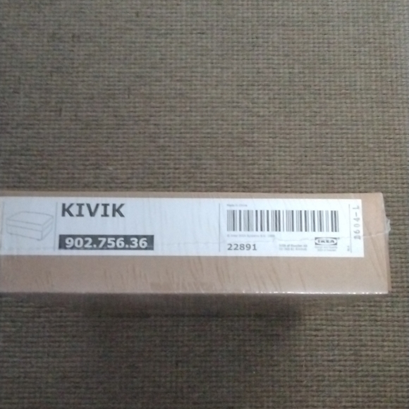 Ikea Kivik footstool slipcover Orrsta Blue 902.756.36 Authentic NEW Sealed Box - Picture 1 of 4
